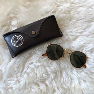 Vintage Ray-Ban with original case gold and brown